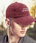 Wine Red Lightweight Women's Dad Hat With Six Ventilation Eyelets, Low Profile Unstructured Cap For Running, Sports, Golf, Marathon, Parties And Daily Wear worn outdoors