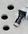 Heavy Duty Pro Grade 1-1/4 Inch Diamond Core Drill Bit for dry or wet tile cutting on gray stone with clean holes