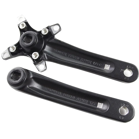 Universal Square Taper Bike Crank Arms Set 170mm 175mm Forged Alloy 6061 T6 104mm BCD Single Speed Crankset