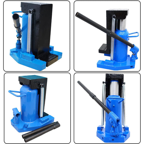 Heavy Duty Hydraulic Toe Jack 15 Ton Low Profile Floor Jack with thick steel base and ergonomic handle for vehicle lifting.