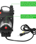 Beefy Heavy Duty Transfer Pump 115V 1/2 HP Delivers 1500 GPH High Pressure Water Transfer With Suction Strainer, front view