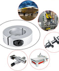 4 Pack 28mm Split Shaft Collars Set With 50mm Outer Diameter And 15mm Thick Aluminum Alloy Rust Resistant Clamp On Design For Precision Machinery CNC Robotics And Mechanical Assemblies Built Tough For Your Rig, 28mm aluminum split shaft collar