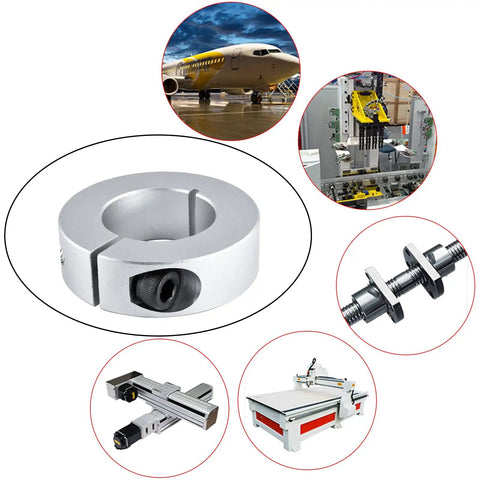 4 Pack 28mm Split Shaft Collars Set With 50mm Outer Diameter And 15mm Thick Aluminum Alloy Rust Resistant Clamp On Design For Precision Machinery CNC Robotics And Mechanical Assemblies Built Tough For Your Rig, 28mm aluminum split shaft collar