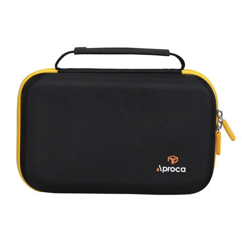 Front view of Hard Travel Storage Case For DEWALT 8V Max Cordless Screwdriver Kit DCF682N1 DCF680N2 With Grey Interior Durable EVA PU Hard Case