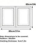 Kickass Heavy Duty Double Door Access Panel Cover With Screamin Sleek Black Beaded Frame, dimensions 80cm x 60cm, ideal for utility openings.