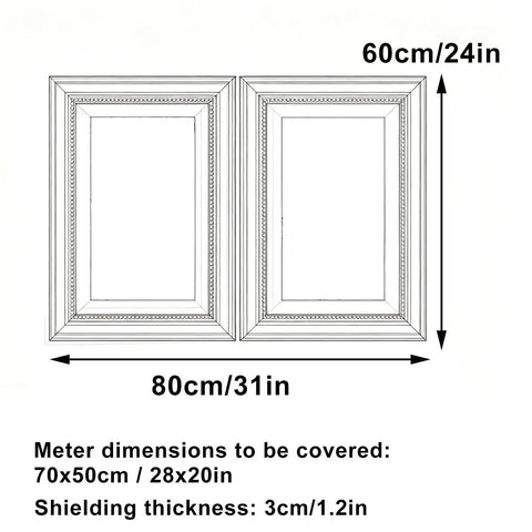 Kickass Heavy Duty Double Door Access Panel Cover With Screamin Sleek Black Beaded Frame, dimensions 80cm x 60cm, ideal for utility openings.