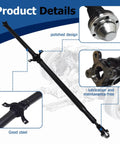 Rear Driveshaft Assembly Replacement For Chevy Equinox 2005 2006 And Pontiac Torrent 2006 3.4L V6 936 120 19152721 19259831 Durable Steel Shaft With Anti Corrosion Paint For Long Lasting Driveline Reliability, black steel rear shaft with polished ends