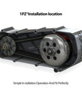 Go Kart Drive Belt 30 Series Replacement Pack Of 3 inside a metal housing showing installation.