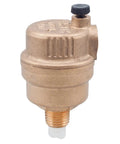 Automatic Air Vent Valve For Home And Pro Water Distribution Systems One Quarter Inch MIP Purges Air And Prevents Vacuum In Plumbing Lines For Hot Or Cold Water Applications With Easy Install, brass