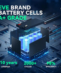 EVE brand A+ grade battery cells diagram for 12V LiFePO4 Battery With 20A BMS For Ride On Toys And Toy Cars