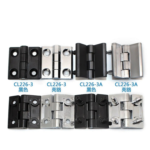 Black Zinc Alloy Heavy Duty Hinge For Electrical Cabinet Doors Folding Style CL226-3-3A 1 Piece Built To Last Tough As Nails Mount Rugged Metal Hinge For Durable Cabinet Panels High Strength Easy Install, black and silver options