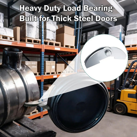 Heavy Duty Eight Inch By Two And A Quarter Inch BBQ Smoker Hinges Weld On Steel Door Hinges for firebox installation in warehouse