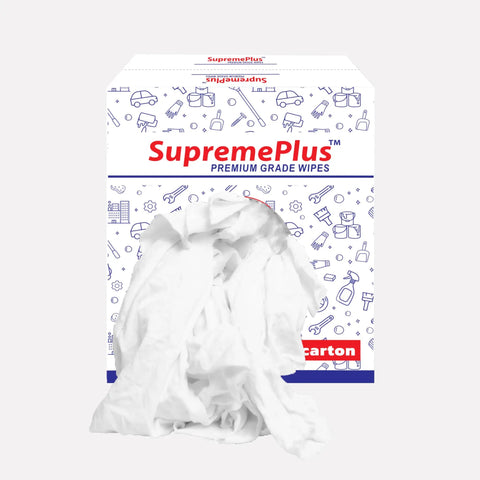 Recycled White T Shirt Cleaning Rags 25 Lb Box Bulk Pack For Oil Stains Grease Paint Auto Cleanup Multipurpose White Cotton Rag