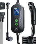 Tesla Portable Electric Vehicle Charger Level 1 And Level 2 Mobile Wall Connector With 16A Adjustable Amperage And Smart Timer Cord for effortless charging.