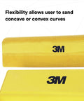 Hand Sanding Block For Consistent Results With Ergonomic Grip And Flexible Sizes For Curves, Easy On Hands, yellow blocks
