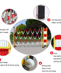 Game Changing Heavy Duty Retractable Traffic Barricade And Expandable Safety Fence For Crowd Control built with high strength FRP and non-slip texture.