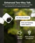 2.5K AI Security Camera For Indoor And Outdoor Home Surveillance No Subscriptions Required With Color Night Vision installed outdoors