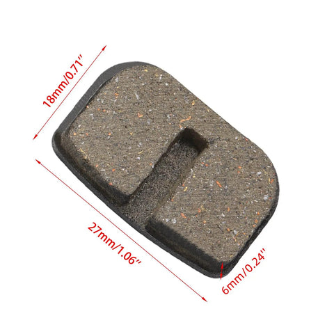 Mini Bike Disc Brake Pads For Predator 79cc To 105cc Engines 2 To 3 HP Go Kart And Doodle Bug Style Mini Bike Parts, dimensions shown