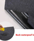 Under Refrigerator Mat With Quick Absorbency Waterproof Non Slip Backing Washable 36 By 36 Inches showing waterproof layer