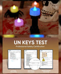 Testing certification for Color Changing LED Tea Lights 24 Pcs Flameless Tealight Candles with colorful lights and safety certification.