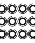 Impact Wrench O Ring and Retaining Ring Kit 30 Sets Durable Black Iron and Rubber Construction for Easy Installations Fits Most Electric and Pneumatic Wrenches Ideal Garage Power Tool Repair Kit, 1/2 in rings shown