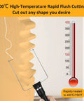 3 In 1 Foam Cutter Tool Set With Storage Bag, Includes 4.1 Inch Hot Knife Cutter Pen, 2.6 Inch Bendable Foam Cutter, 4.1 Inch Bow Wire Cutter, 32.8 Feet Replacement Wire, Marker Pen For Precise Styrofoam Shaping And Craft Projects. 400°C bow wire cutting foam