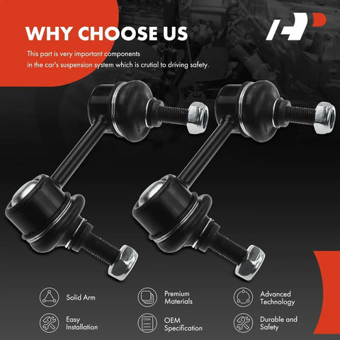 Honda CRV Rear Sway Bar Links Stabilizer Kit Set Of Two For 2002 2003 2004 2005 2006 Easy Installation Includes Rear Left And Right Sway Bar Links For Stable Handling