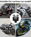 Aluminum M5 Motorcycle Windshield Bolts Kit With Wrench, 10 Sets Universal Windscreen Fasteners shown with various sport motorcycles