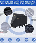Heavy Duty Tricycle Cover For Adult Trike Waterproof Outdoor Bike Cover With 420D Fabric Nano Coating Scratch Resistant SPF 85 Plus Double Needle Seams, waterproof taped seams