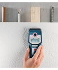 High-Precision Auto-Calibrating Stud Finder and Wire Scanner Beast Finds Metal Reinforcement Bars Nails and PVC Pipes Behind Walls in hand