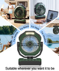 Beast Portable Misting Fan With 36000mAh Battery used for beach, fishing, work, on patio and vacation by poolside.