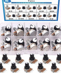 Must Have All In One Potentiometer Kit With Rotary Knobs And WH148 Linear Pots 1K To 1M Ohm 40 Value Assortment Single Linear Taper