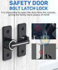 Built Tough Heavy Duty Zinc Alloy Gate Latch Lock for Barn Doors And Sliding Doors 180 Degree Flip Latch Safety Bolt