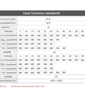 FSL80 Technical Parameter table for Heavy Duty Cnc Linear Stage Ball Screw Actuator dimensions and specifications.