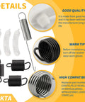 Heavy Duty Washing Machine Repair Kit With Suspension Springs Counterweight Pads And Tub Wear Pads DIY Friendly For Whirlpool Kenmore Washers Includes WP63907 W10250667 And 285744 Parts To Restore Drum Support And Quiet Spin., washer spring and pad set with metal springs and white pads for drum support