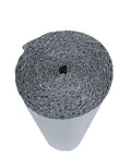 Reflective Foil Insulation For Spiral Duct Pipe Wrap Double Bubble 6x10 roll showing material layers and texture