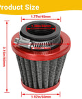 35Mm Air Filter For 50cc 70cc 90cc 110cc 125cc ATV Dirt Bike And Go Kart Engines Compatible With PZ19 PZ20 Carbs with dimensions