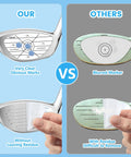 Comparison of Golf Impact Tape Set 300 Pcs With Instant Blue Mark Feedback for Woods Irons and Putters vs generic tape usage.