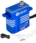 Blue coreless metal gear digital servo 11kg torque, part of Beefy Waterproof 11Kg High Torque RC Car Steering Servo For 1/18 Crawlers.