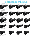 All In One Video Doorbell Replacement Kit with various size T6 T15 screws in black