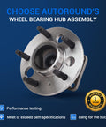 Rear Wheel Hub and Bearing Assembly 512152 for Chevy Malibu 2001 to 2003 and Classic 2004 to 2005, Pontiac Grand Am 1999 to 2005, Oldsmobile Alero 1999 to 2004 with ABS