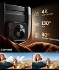 Close-up of Dope 4K Camera Drone For Adults With FAA Compliant Remote ID Module showing camera specifications and EIS feature.
