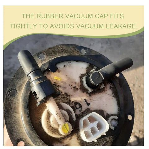105 Piece Vacuum Cap Kit With Storage Case, Six Sizes From 5/32 To 3/8 Inch, on automotive component sealing vacuum ports.