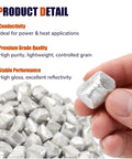 Premium Grade 99.6 Percent Pure Aluminum Ingots And Pellets Pack One Pound Raw Metal Blocks in hand with shiny surface details.