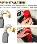 Heavy Duty Carbon Brushes For Power Tool Motor Repair Replacement Set Compatible With Standard Circular Saw Models installation tips
