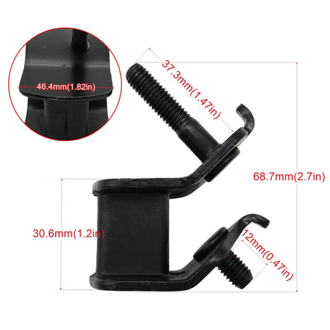 Heavy Duty Rubber Anti Vibration Mounts with precise dimensions for generators, compatible with Generac Honda Briggs 2000W to 4750W.