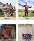 Heavy Duty Cargo Lifting Net For Moving And Construction 6.6 By 6.6 Feet 2204 Lb Load Capacity used in various settings
