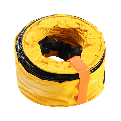 25 Ft PVC Flexible Ducting For Exhaust Fans 8 Inch Ultra Flexible Flame Retardant Vent Hose With Carbon Wire Spring coiled