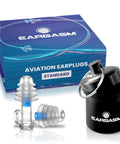 Flight Ready Earplugs For Ear Pressure Relief On Flights Pain Free Takeoffs And Landings Cut Cabin Noise And The Hum Of Engines Comfortable Fit For Men And Women Essential Air Travel Gear For A Smoother More Chill Flight Experience package with black aluminum case