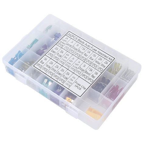 All In One Auto Classification Kit With Silver Plated Terminals And Included Puller A Humidity Resistant Electrical Terminal Assortment For Cars Trucks Boats And Motorcycles Easy Replacements shown in transparent box with compartments.
